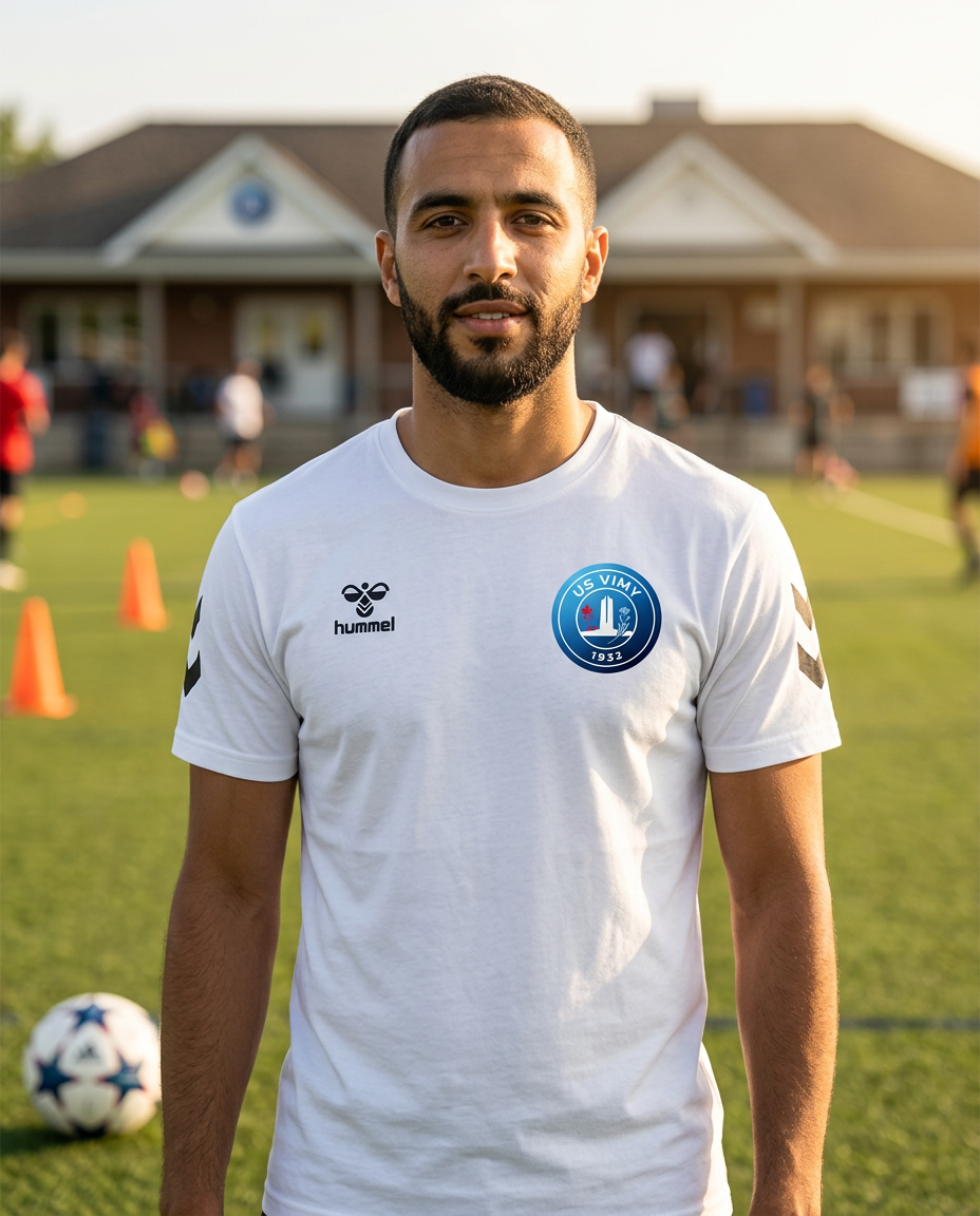 T-shirt HMLGO 2.0 Chevron — US Vimy (Blanc)