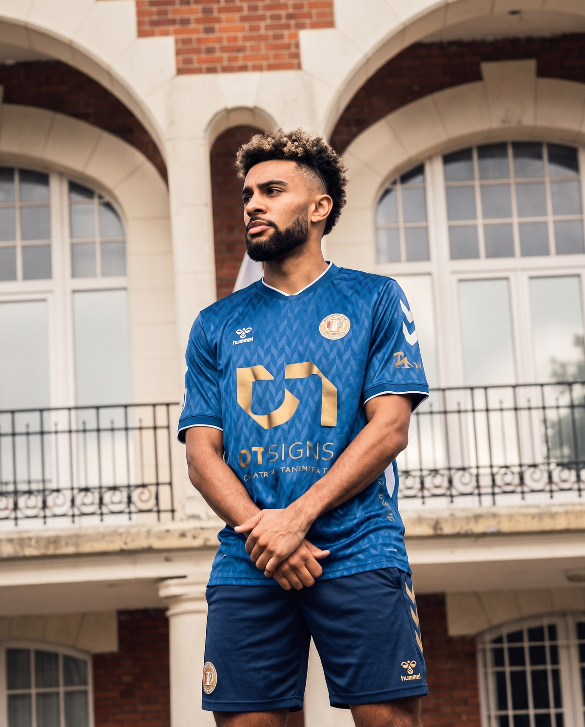 Maillot de match bleu US Vimy floqué